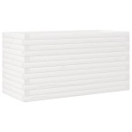 vidaXL Jardinieră de grădină, alb, 90x40x46 cm, lemn masiv de pin vidaXL Jardinieră de grădină, alb, 90x40x46 cm, lemn masiv de pin