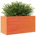 vidaXL Jardinieră grădină, maro ceruit, 90x40x46 cm, lemn masiv pin vidaXL Jardinieră grădină, maro ceruit, 90x40x46 cm, lemn masiv pin