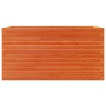 vidaXL Jardinieră grădină, maro ceruit, 90x40x46 cm, lemn masiv pin vidaXL Jardinieră grădină, maro ceruit, 90x40x46 cm, lemn masiv pin