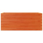 vidaXL Jardinieră grădină, maro ceruit, 110x40x46 cm, lemn masiv pin vidaXL Jardinieră grădină, maro ceruit, 110x40x46 cm, lemn masiv pin