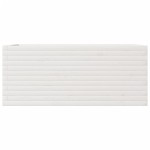 vidaXL Jardinieră de grădină, alb, 110x60x46 cm, lemn masiv de pin