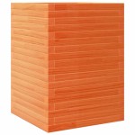 vidaXL Jardinieră grădină, maro ceruit, 50x50x68,5 cm, lemn masiv pin vidaXL Jardinieră grădină, maro ceruit, 50x50x68,5 cm, lemn masiv pin