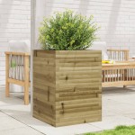 vidaXL Jardinieră de grădină, 50x50x68,5 cm, lemn de pin impregnat vidaXL Jardinieră de grădină, 50x50x68,5 cm, lemn de pin impregnat