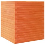 vidaXL Jardinieră grădină, maro ceruit, 60x60x68,5 cm, lemn masiv pin vidaXL Jardinieră grădină, maro ceruit, 60x60x68,5 cm, lemn masiv pin