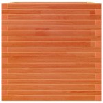 vidaXL Jardinieră grădină, maro ceruit, 70x70x68,5 cm, lemn masiv pin vidaXL Jardinieră grădină, maro ceruit, 70x70x68,5 cm, lemn masiv pin