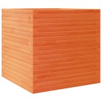 vidaXL Jardinieră grădină, maro ceruit, 70x70x68,5 cm, lemn masiv pin vidaXL Jardinieră grădină, maro ceruit, 70x70x68,5 cm, lemn masiv pin