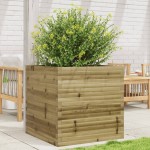 vidaXL Jardinieră de grădină, 70x70x68,5 cm, lemn de pin impregnat vidaXL Jardinieră de grădină, 70x70x68,5 cm, lemn de pin impregnat