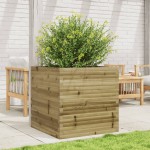 vidaXL Jardinieră de grădină, 70x70x68,5 cm, lemn de pin impregnat vidaXL Jardinieră de grădină, 70x70x68,5 cm, lemn de pin impregnat