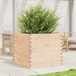 vidaXL Jardinieră de grădină, 80x80x68,5 cm, lemn masiv de pin vidaXL Jardinieră de grădină, 80x80x68,5 cm, lemn masiv de pin