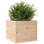 vidaXL Jardinieră de grădină, 80x80x68,5 cm, lemn masiv de pin vidaXL Jardinieră de grădină, 80x80x68,5 cm, lemn masiv de pin