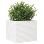 vidaXL Jardinieră de grădină, alb, 80x80x68,5 cm, lemn masiv de pin vidaXL Jardinieră de grădină, alb, 80x80x68,5 cm, lemn masiv de pin
