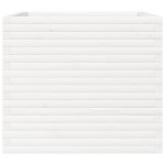 vidaXL Jardinieră de grădină, alb, 80x80x68,5 cm, lemn masiv de pin vidaXL Jardinieră de grădină, alb, 80x80x68,5 cm, lemn masiv de pin