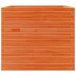 vidaXL Jardinieră grădină, maro ceruit, 80x80x68,5 cm, lemn masiv pin vidaXL Jardinieră grădină, maro ceruit, 80x80x68,5 cm, lemn masiv pin