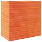 vidaXL Jardinieră grădină, maro ceruit, 70x40x68,5 cm, lemn masiv pin vidaXL Jardinieră grădină, maro ceruit, 70x40x68,5 cm, lemn masiv pin