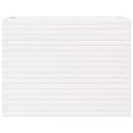 vidaXL Jardinieră de grădină, alb, 90x40x68,5 cm, lemn masiv de pin vidaXL Jardinieră de grădină, alb, 90x40x68,5 cm, lemn masiv de pin