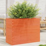 vidaXL Jardinieră grădină, maro ceruit, 90x40x68,5 cm, lemn masiv pin vidaXL Jardinieră grădină, maro ceruit, 90x40x68,5 cm, lemn masiv pin