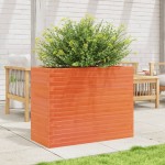 vidaXL Jardinieră grădină, maro ceruit, 90x40x68,5 cm, lemn masiv pin vidaXL Jardinieră grădină, maro ceruit, 90x40x68,5 cm, lemn masiv pin