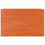 vidaXL Jardinieră grădină, maro ceruit, 110x40x68,5 cm, lemn masiv pin vidaXL Jardinieră grădină, maro ceruit, 110x40x68,5 cm, lemn masiv pin