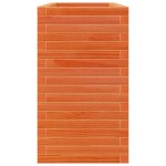 vidaXL Jardinieră grădină, maro ceruit, 110x40x68,5 cm, lemn masiv pin vidaXL Jardinieră grădină, maro ceruit, 110x40x68,5 cm, lemn masiv pin