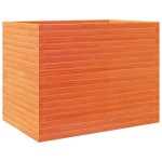 vidaXL Jardinieră grădină, maro ceruit, 90x60x68,5 cm, lemn masiv pin vidaXL Jardinieră grădină, maro ceruit, 90x60x68,5 cm, lemn masiv pin