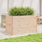 vidaXL Jardinieră de grădină, 110x60x68,5 cm, lemn masiv de pin vidaXL Jardinieră de grădină, 110x60x68,5 cm, lemn masiv de pin