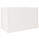 vidaXL Jardinieră de grădină, alb, 110x60x68,5 cm, lemn masiv de pin vidaXL Jardinieră de grădină, alb, 110x60x68,5 cm, lemn masiv de pin