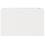 vidaXL Jardinieră de grădină, alb, 110x60x68,5 cm, lemn masiv de pin vidaXL Jardinieră de grădină, alb, 110x60x68,5 cm, lemn masiv de pin