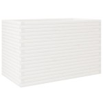 vidaXL Jardinieră de grădină, alb, 110x60x68,5 cm, lemn masiv de pin vidaXL Jardinieră de grădină, alb, 110x60x68,5 cm, lemn masiv de pin