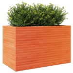 vidaXL Jardinieră grădină, maro ceruit, 110x60x68,5 cm, lemn masiv pin vidaXL Jardinieră grădină, maro ceruit, 110x60x68,5 cm, lemn masiv pin