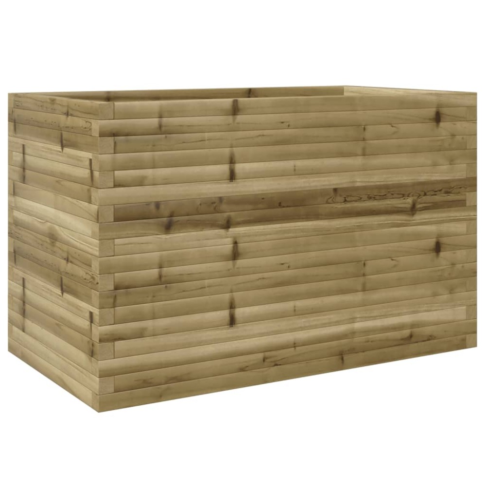 vidaXL Jardinieră de grădină, 110x60x68,5 cm, lemn de pin impregnat
