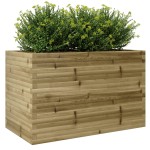 vidaXL Jardinieră de grădină, 110x60x68,5 cm, lemn de pin impregnat vidaXL Jardinieră de grădină, 110x60x68,5 cm, lemn de pin impregnat