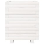 vidaXL Jardinieră de grădină, alb, 40x40x49,5 cm, lemn masiv de pin vidaXL Jardinieră de grădină, alb, 40x40x49,5 cm, lemn masiv de pin