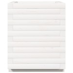vidaXL Jardinieră de grădină, alb, 40x40x49,5 cm, lemn masiv de pin vidaXL Jardinieră de grădină, alb, 40x40x49,5 cm, lemn masiv de pin