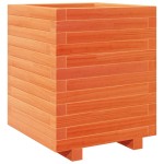 vidaXL Jardinieră grădină, maro ceruit, 40x40x49,5 cm, lemn masiv pin vidaXL Jardinieră grădină, maro ceruit, 40x40x49,5 cm, lemn masiv pin