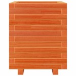 vidaXL Jardinieră grădină, maro ceruit, 40x40x49,5 cm, lemn masiv pin vidaXL Jardinieră grădină, maro ceruit, 40x40x49,5 cm, lemn masiv pin