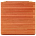 vidaXL Jardinieră grădină, maro ceruit, 50x50x49,5 cm, lemn masiv pin vidaXL Jardinieră grădină, maro ceruit, 50x50x49,5 cm, lemn masiv pin