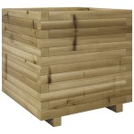 vidaXL Jardinieră de grădină, 50x50x49,5 cm, lemn de pin impregnat vidaXL Jardinieră de grădină, 50x50x49,5 cm, lemn de pin impregnat