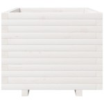 vidaXL Jardinieră de grădină, alb, 60x60x49,5 cm, lemn masiv de pin vidaXL Jardinieră de grădină, alb, 60x60x49,5 cm, lemn masiv de pin