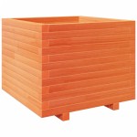 vidaXL Jardinieră grădină, maro ceruit, 60x60x49,5 cm, lemn masiv pin vidaXL Jardinieră grădină, maro ceruit, 60x60x49,5 cm, lemn masiv pin