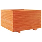 vidaXL Jardinieră grădină, maro ceruit, 70x70x49,5 cm, lemn masiv pin vidaXL Jardinieră grădină, maro ceruit, 70x70x49,5 cm, lemn masiv pin
