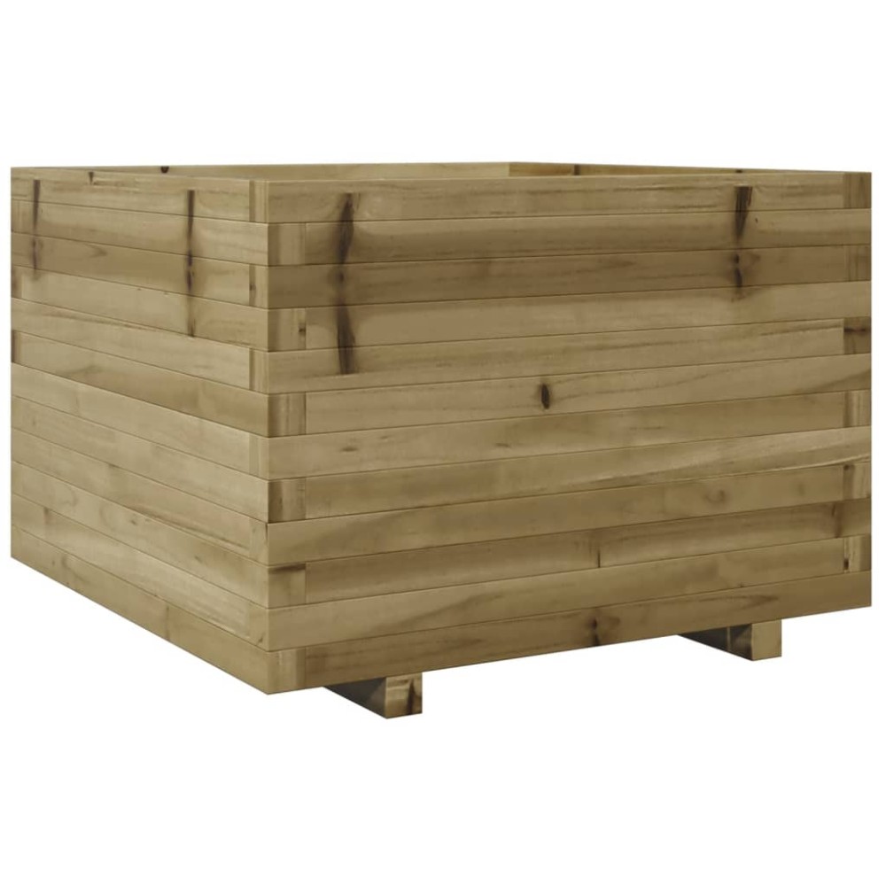 vidaXL Jardinieră de grădină, 70x70x49,5 cm, lemn de pin impregnat