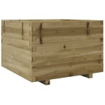 vidaXL Jardinieră de grădină, 70x70x49,5 cm, lemn de pin impregnat vidaXL Jardinieră de grădină, 70x70x49,5 cm, lemn de pin impregnat