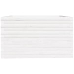 vidaXL Jardinieră de grădină, alb, 80x80x49,5 cm, lemn masiv de pin vidaXL Jardinieră de grădină, alb, 80x80x49,5 cm, lemn masiv de pin