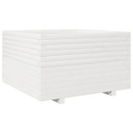 vidaXL Jardinieră de grădină, alb, 80x80x49,5 cm, lemn masiv de pin vidaXL Jardinieră de grădină, alb, 80x80x49,5 cm, lemn masiv de pin