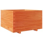 vidaXL Jardinieră grădină, maro ceruit, 80x80x49,5 cm, lemn masiv pin vidaXL Jardinieră grădină, maro ceruit, 80x80x49,5 cm, lemn masiv pin
