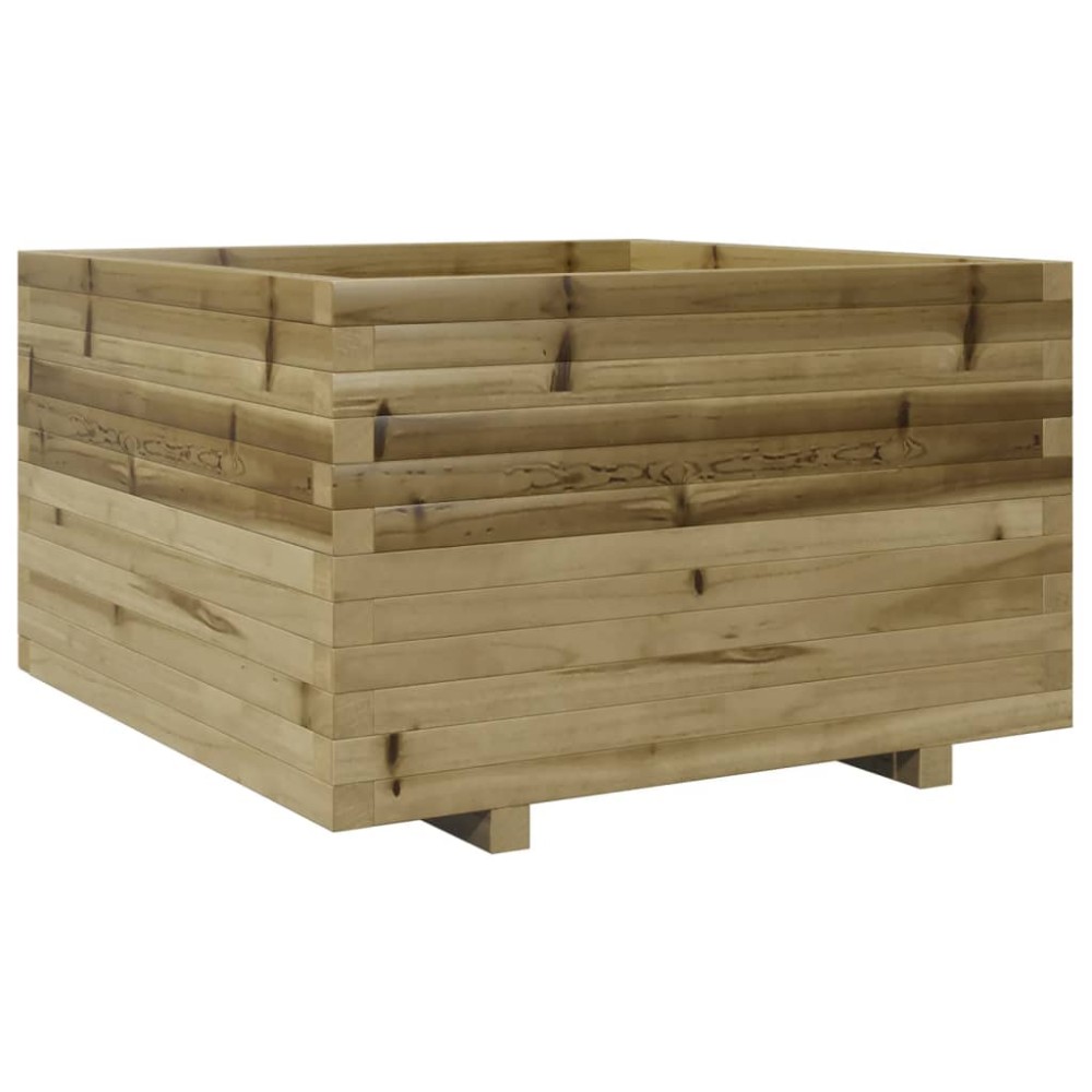 vidaXL Jardinieră de grădină, 80x80x49,5 cm, lemn de pin impregnat