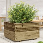 vidaXL Jardinieră de grădină, 80x80x49,5 cm, lemn de pin impregnat vidaXL Jardinieră de grădină, 80x80x49,5 cm, lemn de pin impregnat