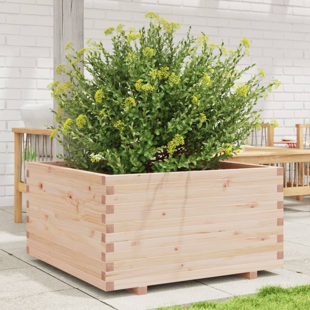 vidaXL Jardinieră de grădină, 90x90x49,5 cm, lemn masiv de pin