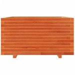 vidaXL Jardinieră grădină, maro ceruit, 90x90x49,5 cm, lemn masiv pin vidaXL Jardinieră grădină, maro ceruit, 90x90x49,5 cm, lemn masiv pin