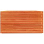 vidaXL Jardinieră grădină, maro ceruit, 90x90x49,5 cm, lemn masiv pin vidaXL Jardinieră grădină, maro ceruit, 90x90x49,5 cm, lemn masiv pin